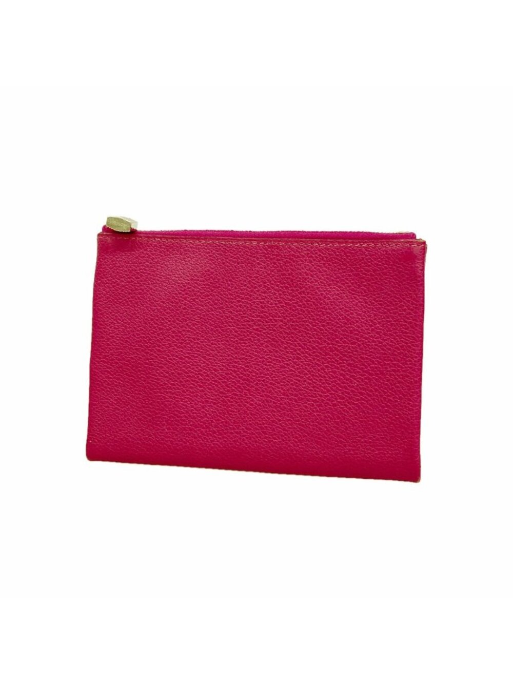 Hermes Pouch Atou PM Verso Evercolor Rose Purple Rouge Casaque Silver